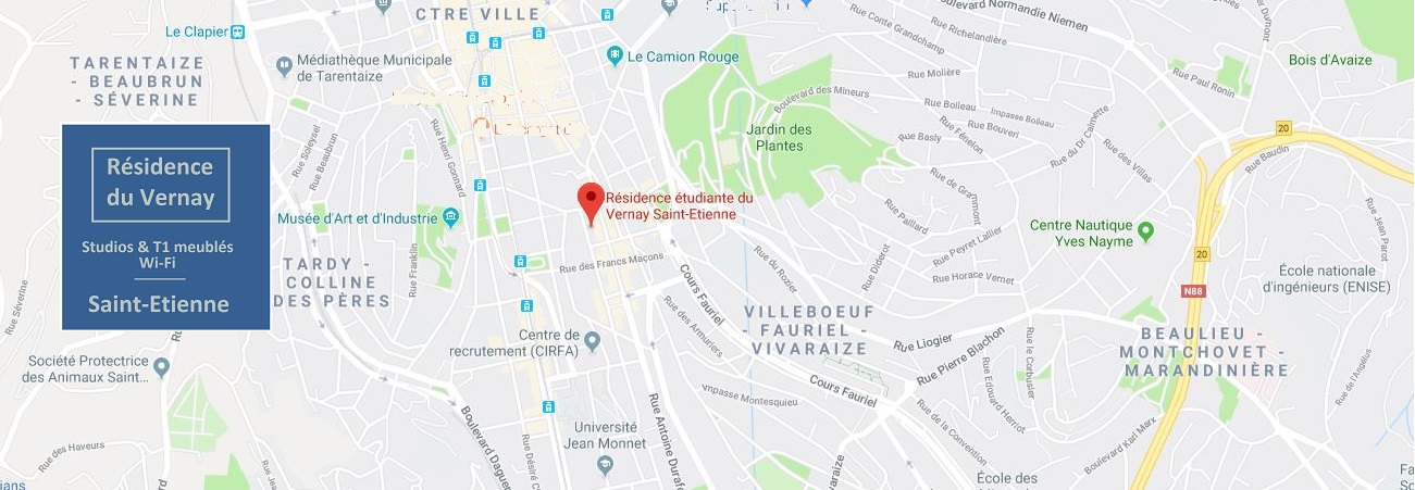 Logement meublé avec wifi pour étudiant saint étienne